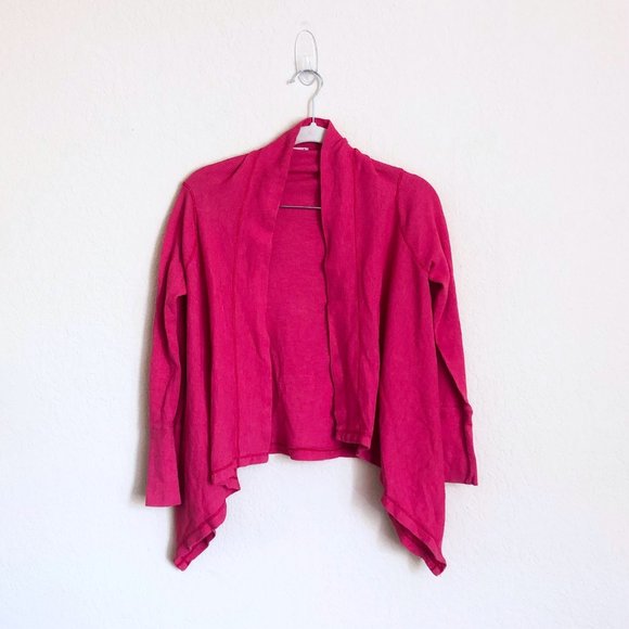 Splendid Pink Waffle Knit Cardigan Sweater - Picture 2 of 8